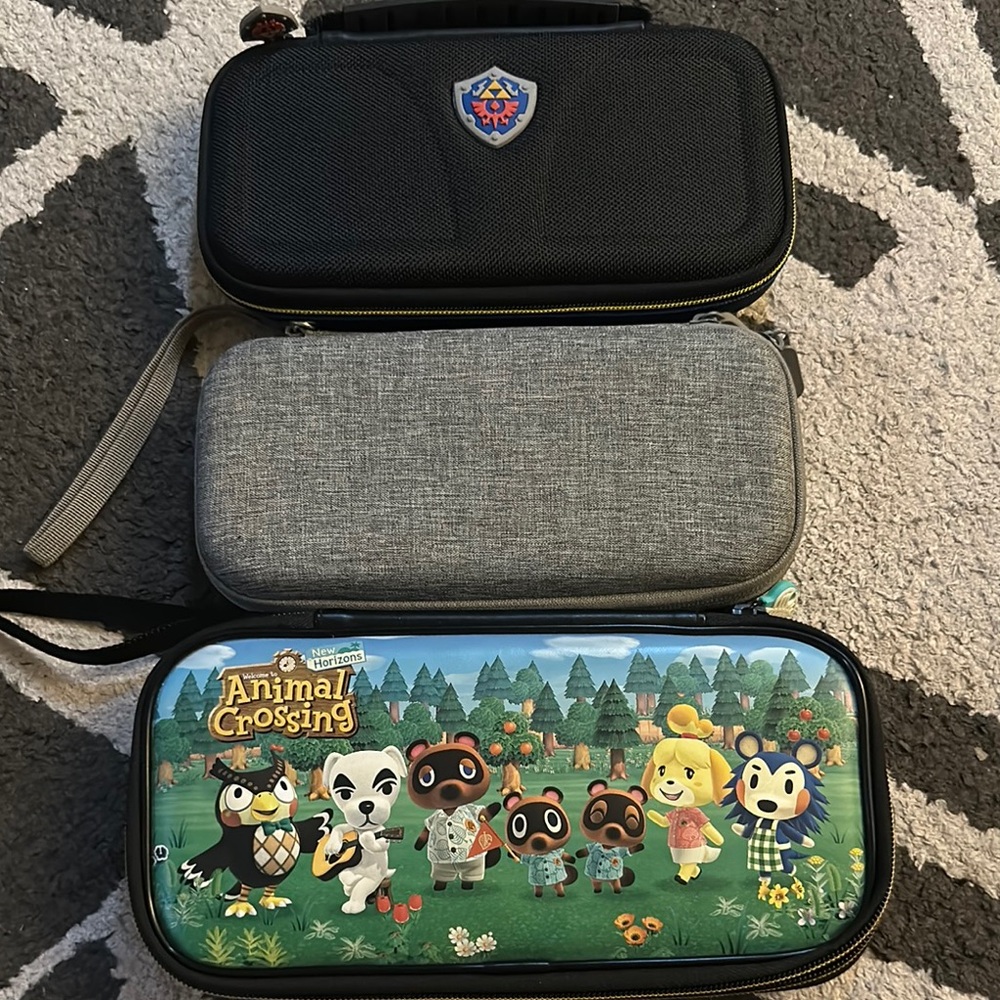 3 Themed Carrying Case for Nintendo Switch and Lite (Zelda/Gray/Animal Crossing)